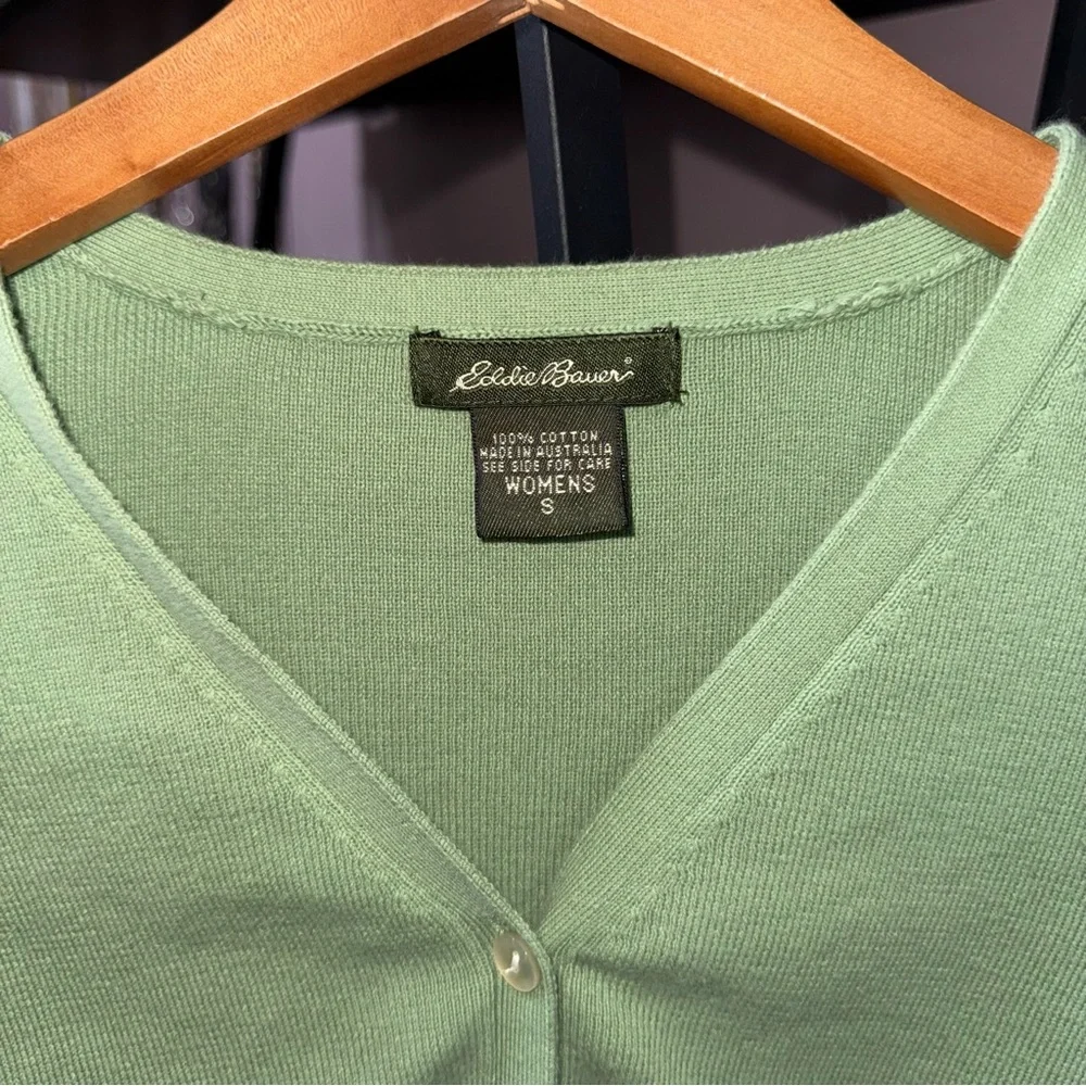 Eddie Bauer Light Green Women's Cardigan‎